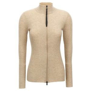 Brunello Cucinelli Ribbed Lurex Cashmere Blend Cardigan - NWT